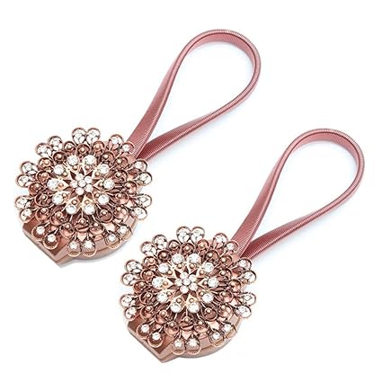 Sycle Circle 2 Pack Magnetic Curtain Tie Backs Decorative Peacock