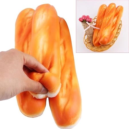 beautijiam langsam steigendes Spielzeug, Simulation Baguette-Form zum Drücken von Spielzeug zur Stressabbau, Geschenk für Kin