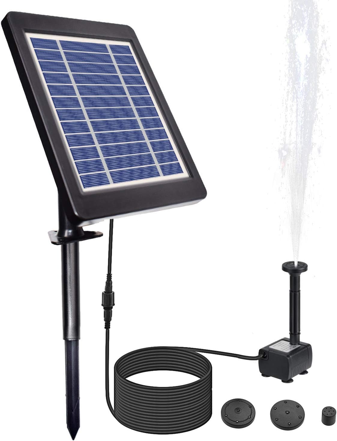 Decdeal 6V/3.5W Solar Pond Pump with Adjustable Solar Panel DIY