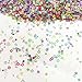 Amersumer 7.2oz/200g Multicolor Manicure Glitter Confetti,Mixed Shapes Size 2-4mm for Party Decoration,DIY Crafts,Premium Nail Art Etc