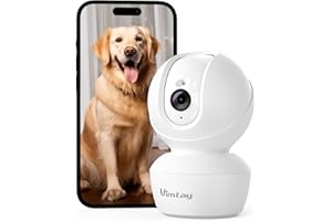 VIMTAG 2.5K 5G Security Camera Indoor, Pet Camera with Speaker for Dog/Cat, Free AI DetectionBaby Monitor with Phone App with Motion Tracking, Night Vision,2-Way Audio, 24/7 SD & Cloud Storage