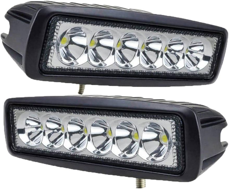 Tanli 18 W LED Car Headlight, LED Work Lights, Daytime Running Lights, Field Lights, SUV/UTV/ATV Headlights 2PC