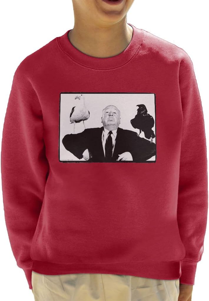 Alfred Hitchcock The Birds 1963 Crow Seagull Publicity Shoot Kid's Sweatshirt