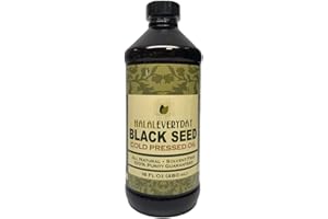 HALALEVERYDAY Pure Black Seed Oil - 16 OZ - 100% Pure and Cold Pressed Black Seed - Non-GMO and Vegan - Nigella Sativa
