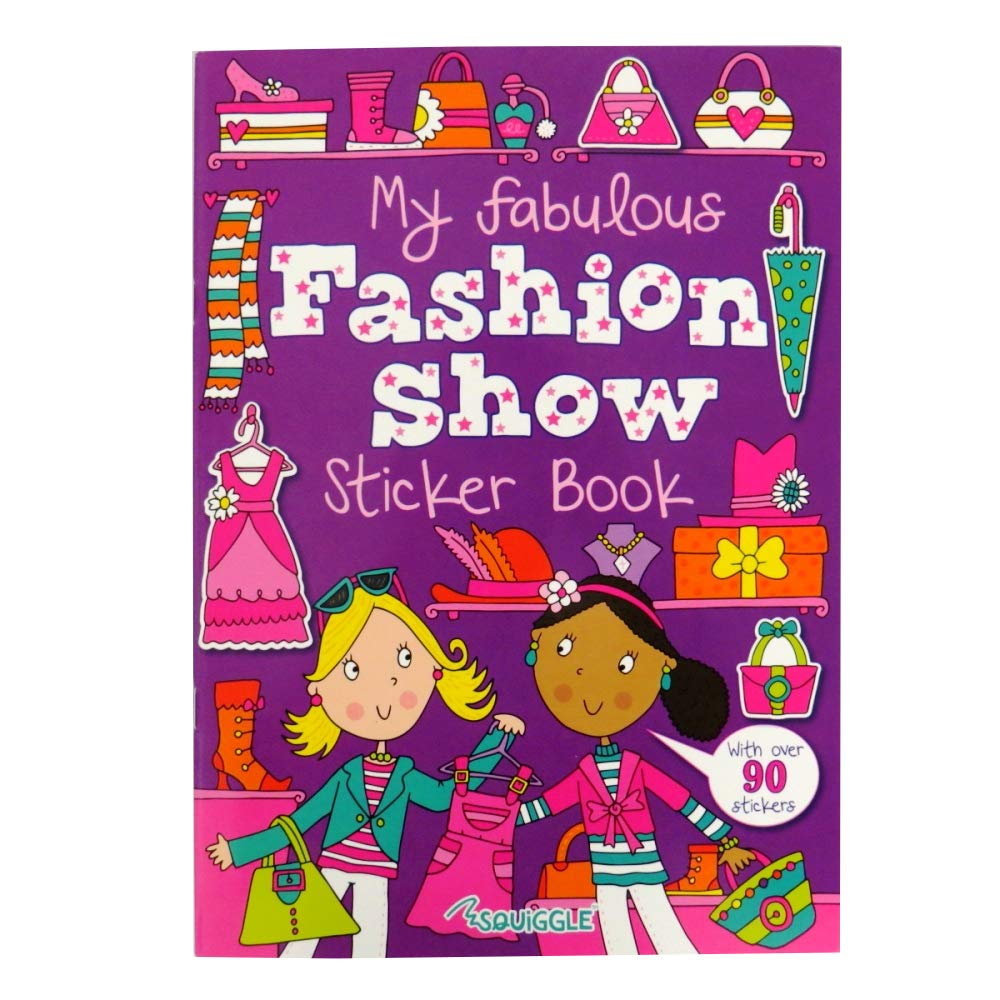Martello Squiggle Fab Fashion Designer/Fashion Show A4 Sticker Book - 90+ Stickers Design at Random
