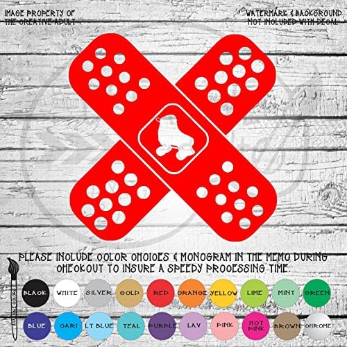 Roller Skate Crossed Bandaid - Roller Derby Vinyl Decal Sticker