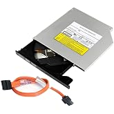 TechMagnet Internal 9.5mm Slim SATA 8X DVDRW CD DVD RW ROM Burner Writer M-Disc Laptop Super Multi PC Mac Tray Loading Optical Drive Device Compatible with Dell, Lenovo, HP, Asus, Acer (Renewed)