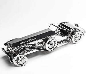 Model Car Kit 3d model kit Glorious Cabrio2 - Moving Wind-Up Retro Car Model | 3d Puzzle for Adults - Metal DIY Kit | Beautiful Metal Model Car Collectible | DIY Construction Set of a Vintage Car