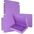 AIYUNNI 25 Pack Small Shipping Boxes Purple Corrugated Cardboard Box 13x10x2 inches，Corrugated Box for Packaging Small Business,Mailing Packing Literature Mailer,Shipping Gift Boxes