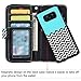 E LV Purse Case for Galaxy S8 - Case Cover PU Leather Flip Folio Wallet Purse Case Cover for Samsung Galaxy S8 - [Zigzag]