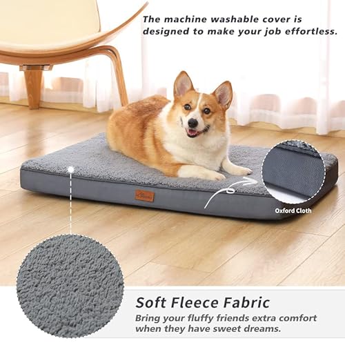 Aplatho Large Orthopedic Dog Bed Dog Mat for Medium Large Dogs