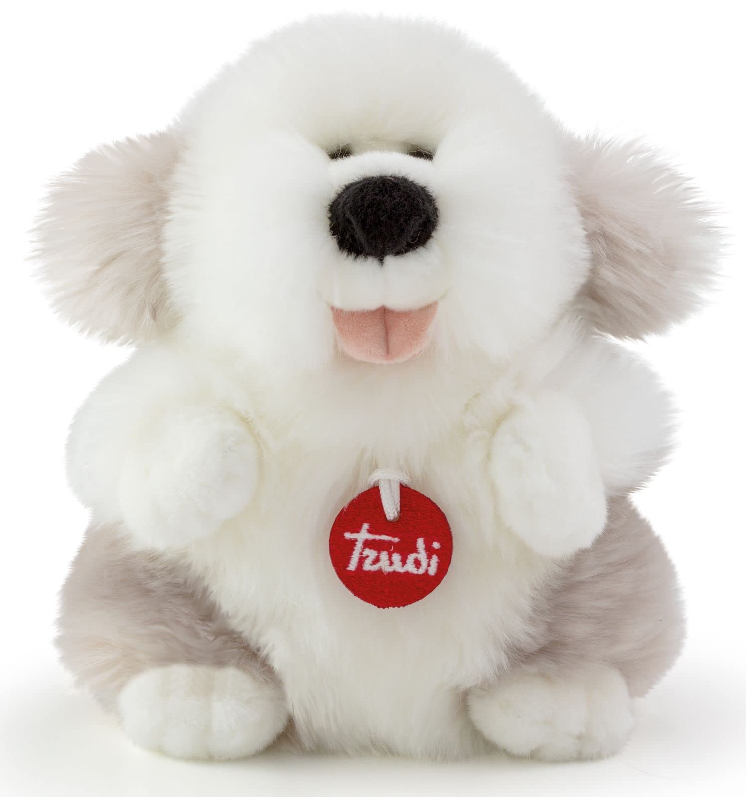 Trudi Fluffy Dog Small Plush Toy - Soft & Cuddly Stuffed Animal, 16x20x14 cm, for Valentine's Day, Birthdays & Christmas Fire-Retardant Polyester