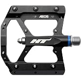 Ht Components Ae05 Evo Pedals Black, One Size | HT Components AE05 EVO+ Aluminum Platform Pedals - CNC Machined, Durable, Replaceable Pins