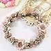 Flower Crown Headband Rattan Vine Wreath Garland Floral Beach Wedding Bridal Hair Hoop Leaf Ribbon Party Decoration Headdress Headwear Handmade Headpiece Girls Kids Hair Accessories 2 Pack Coffee