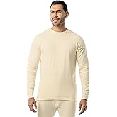 ColdPruf Men's Authentic Dual Layer Long Sleeve Wool Plus Crew Neck Base Layer Top