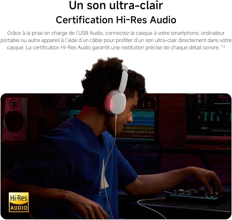 Redmi Headphones Neo, Casque Bluetooth sans Fil Anti-Bruit, Bleu