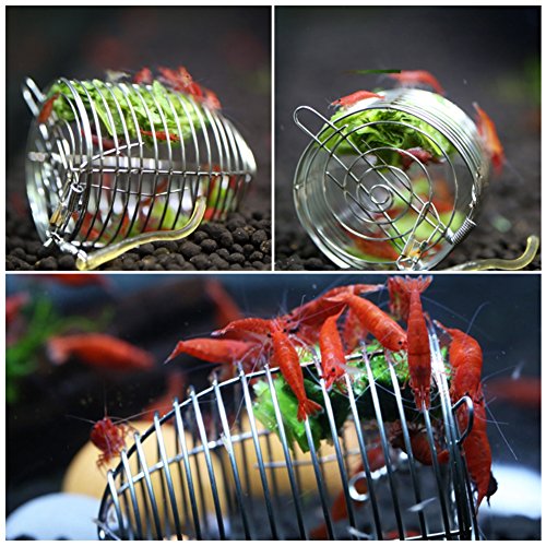Yinrunx Stainless Steel Aquarium Crystal Shrimp Small Bait Cage