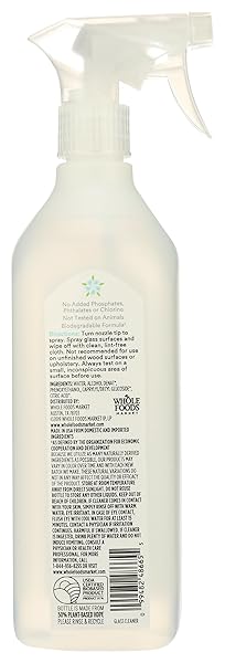 365 BY WHOLE FOODS MARKET, GLASS CLEANER, UNSCENTED, 26 FL OZ