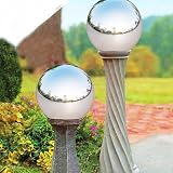 Tiberham Stainless Steel Gazing Ball 42-200 mm Reflective Garden Sphere view 4