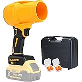 Brushless Cordless Leaf Blower for DEWALT 20V Battery, 125MPH 450CFM Variable Speed Handheld Blower with Storage Box and 2 Earplugs, Turbo Jet Blowers for Camping, Lawn, Workshop, Patio(No Battery)