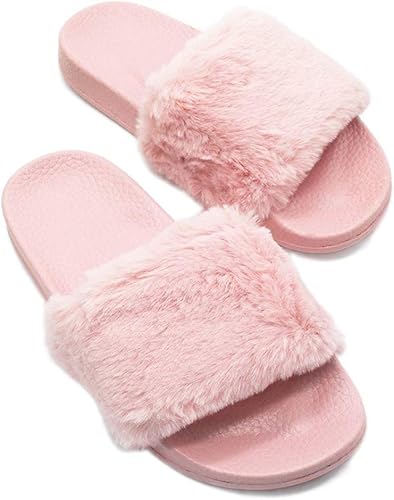 fur flip flops amazon