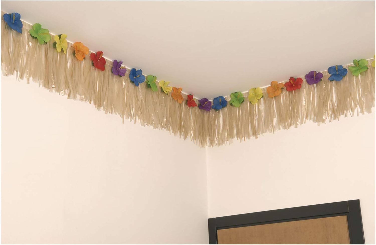 Tropical Tableskirt Flame Ret 730x30 Accessory for Table Cloth Tablecover Fancy Dress, Multicoloured - Image 3
