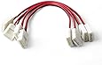 HitLights SMD 3528 (8mm) LED Light Strip Connector Extension, Single Color - 6 Inch (4 Pack) Strip to Strip Any Angle Connector