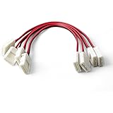 HitLights SMD 3528 (8mm) LED Light Strip Connector Extension, Single Color - 6 Inch (4 Pack) Strip to Strip Any Angle Connector