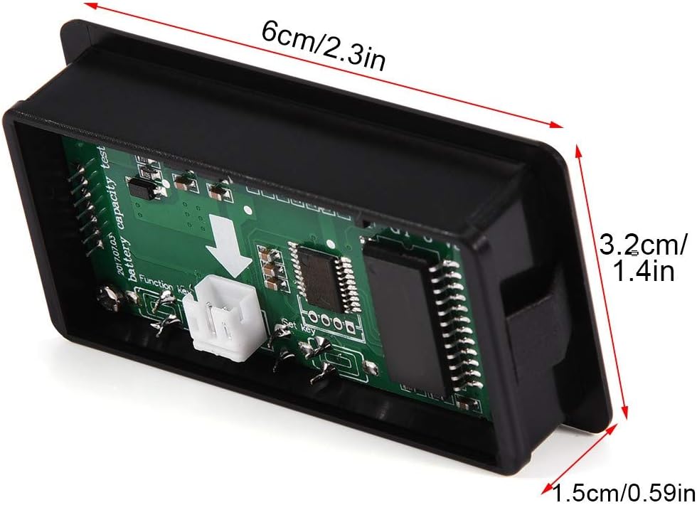 Socobeta LCD Display Backlit Universal Battery Capacity Monitor Voltage Meter Tester Voltmeter Monitor Waterproof - Image 4