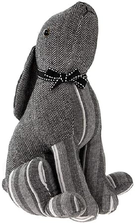 Lesser & Pavey Türstopper für Kaninchen/Kaninchen/Kaninchen/Kaninchen, gestreift, Grau