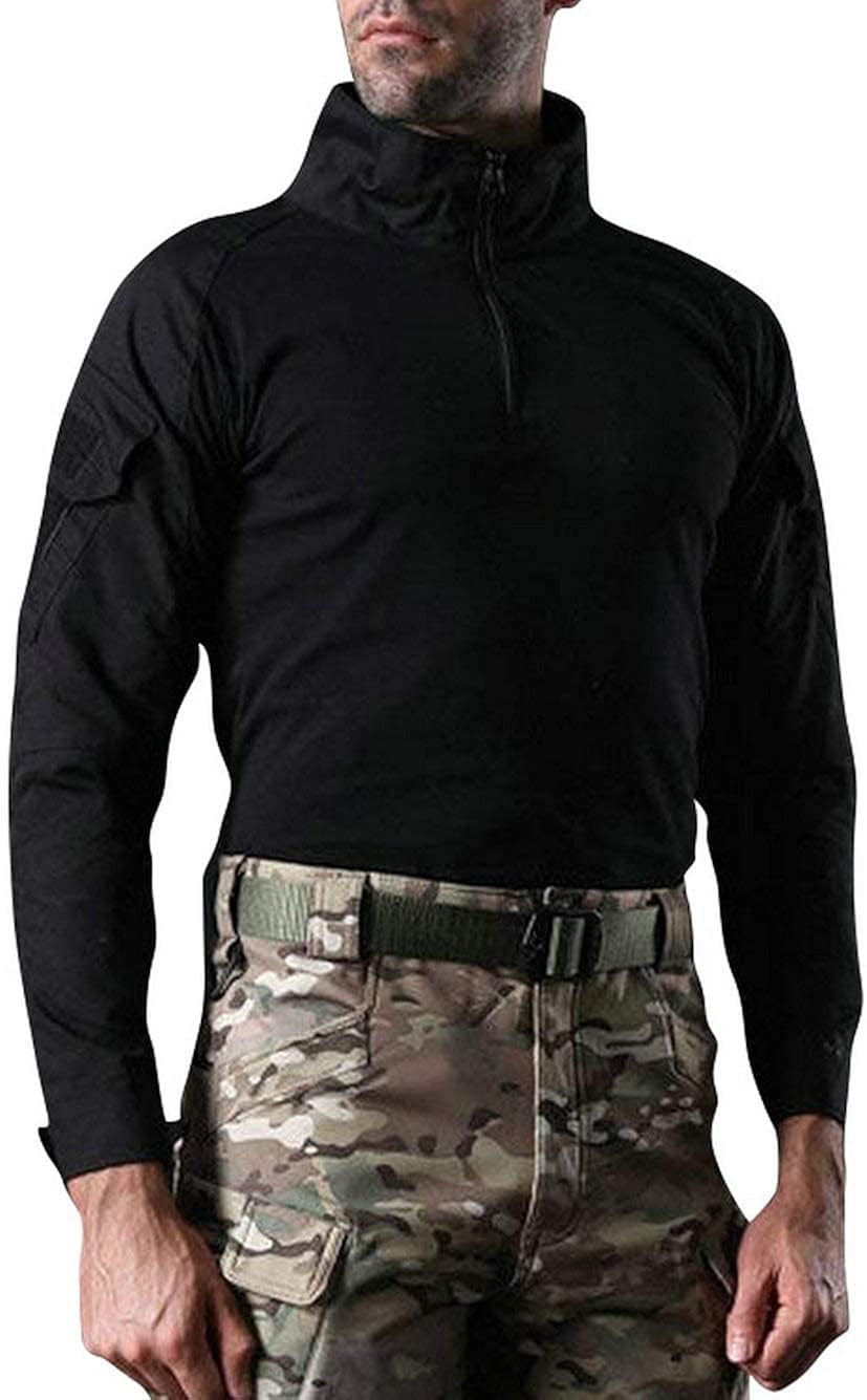 ANTARCTICA Mens Long Sleeve Tactical Shirt T-Shirt Men's Military Rapid Assault Army Combat Rapid Assault Slim Fit: Clothing