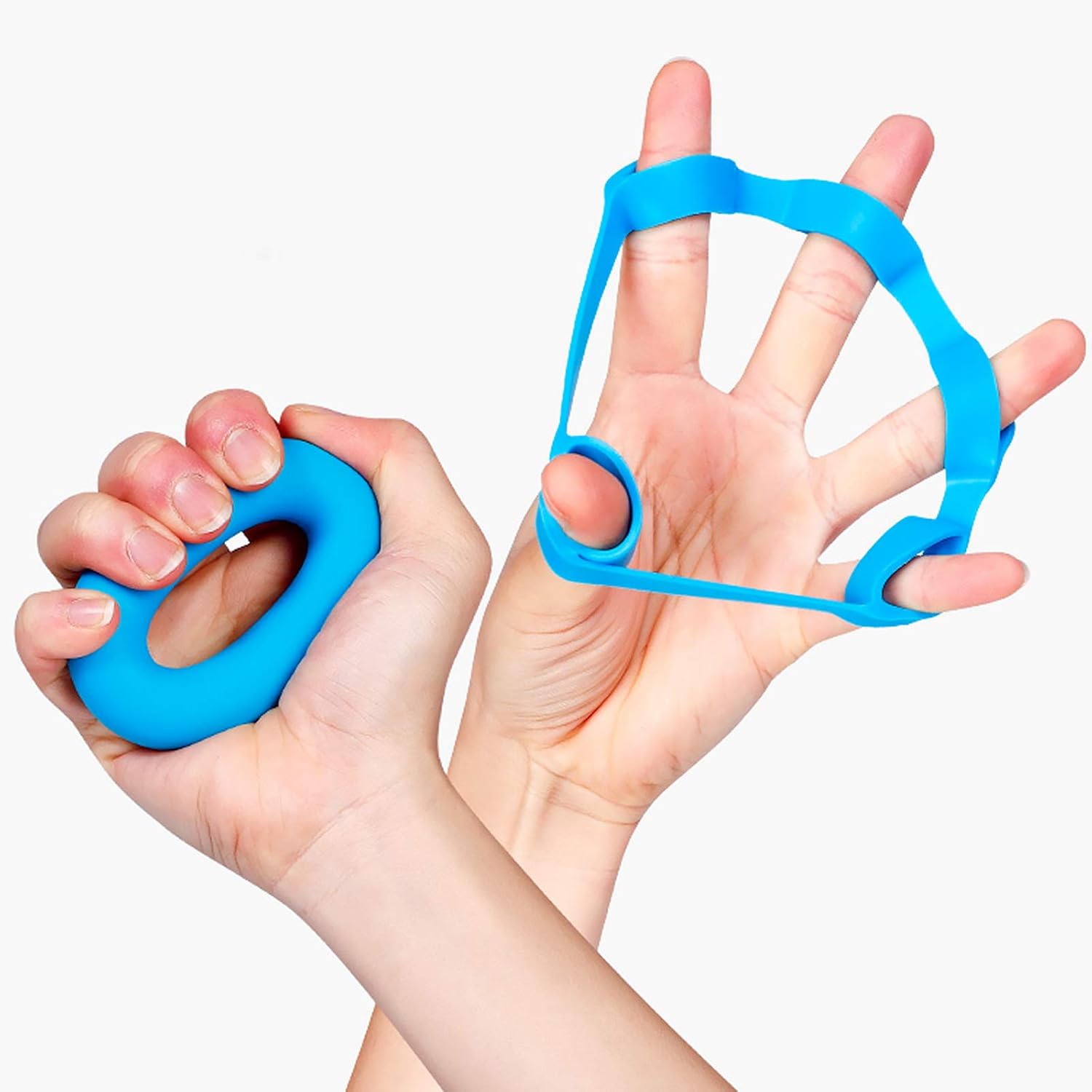 6 PCS Hand Grip Strengthener,Finger Exerciser Set , Grip Strength Trainer,Finger Exerciser Resistance Bands,Relieve Wrist Pain, Carpal Tunnel Relief,Forearm Grip Workout: Sports & Outdoors
