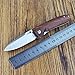 Enlan M028 Hunting Pocket Knives Stainless Steel Blade Rosewood Folding Knife for Everyday Carry Outdoor Camping Survival