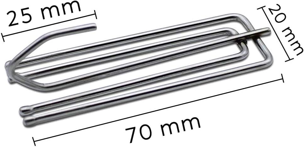 30 Pcs Stainless Steel Curtain Hooks Pinch Pleat Curtain Hook Heavy Duty Metal Curtain Deep Prong Hooks Home Kitchen Shower Curtains Hooks Liners Clinicadelpieaitanalopez Com