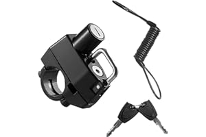 KVAEY Motorcycle Helmet Lock, Aluminum Alloy Anti Theft Helmet Security Locks, Universal Tamper-Proof Helmet Locks for Motorbike Scooter Bike, Motorcycle Accessories (2PCS)