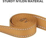 Taglory Dog Leads for Small Medium Dogs 2 cm Wide 1.2 m Tan Reflective view 3