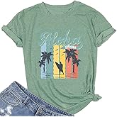 Vacay Mode T Shirts for Women Summer Beach Hawaii Vacation Short Sleeve Tops Holiday Cruise Getaway T Shirts