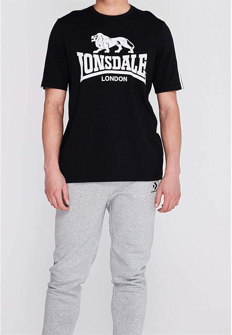 Lonsdale Uomo Logo Grande T-Shirt Girocollo Maglietta Uomo T-shirt, polo e  camicie berjaya.edu.my