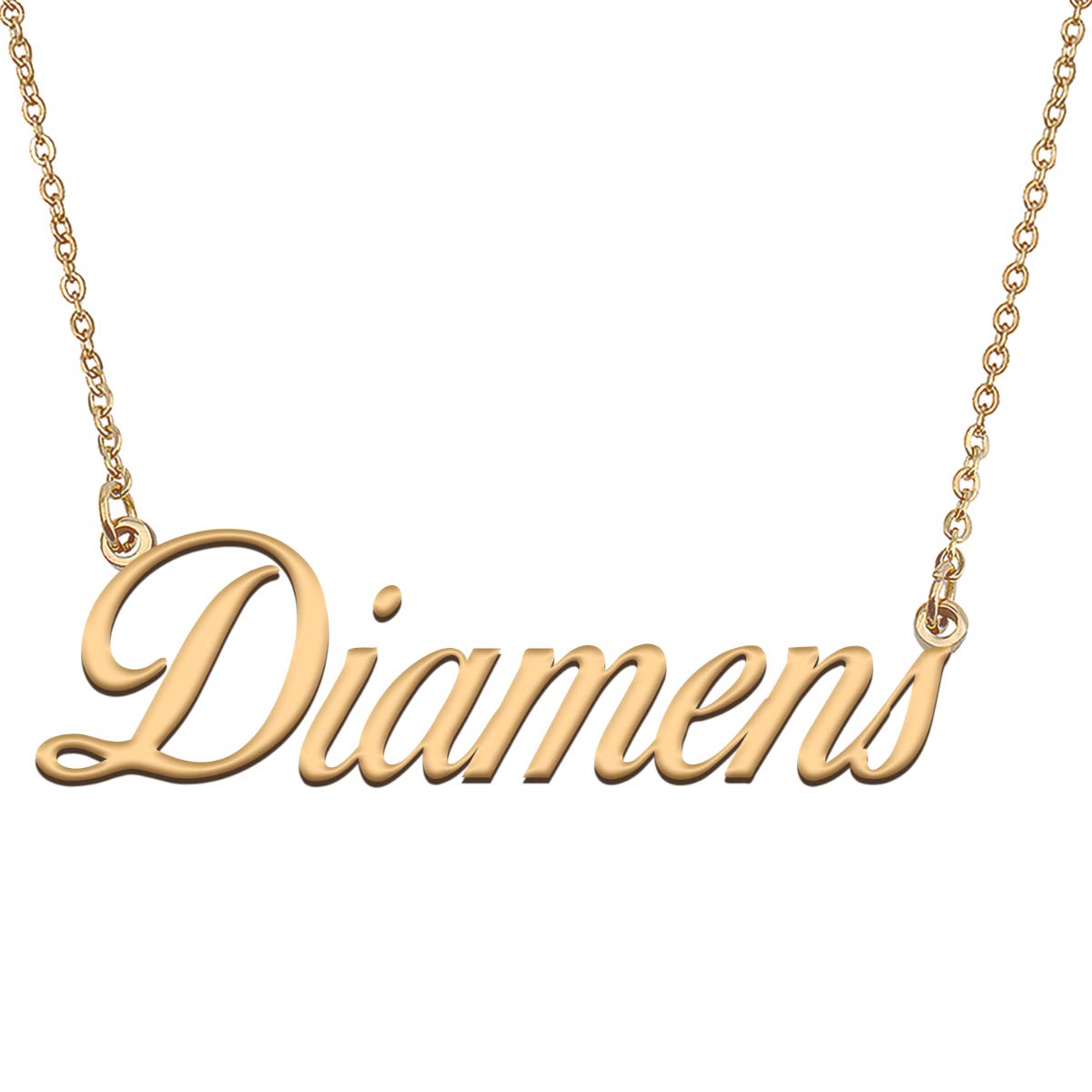 HUAN XUN Customized Custom Simple Any Name Necklace
