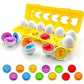 Toddlers Montessori Toys for 1 2 3 Year Old Kids,Stacking Cups Learning Educational Eggs Kids Girls Baby Toys 12 18 Months De