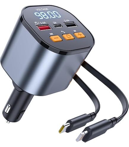 Transmisor FM Bluetooth Para Coche Luobannm BC99 - Carga Rápida PD65W, Pantalla LED, Compatible Con IPhone Y Android