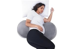 Pregnancy Pillow – Memory Foam Maternity Support for Side Sleepers, Adjustable Travel Wedge Pillow for Back, Belly, and Hip R