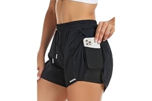 VIMPUNEC Womens Running Workout Shorts Athletic Gym Short Summer Casual Spandex Hiking Shorts with Pocket