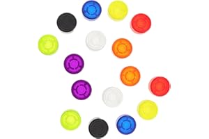 BESPORTBLE Guitar Pedal Footswitch Toppers 16Pcs Plastic Stomp Button Covers for Electric Guitar Effects Pedals
