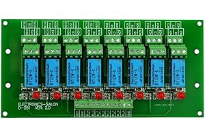 Electronics-Salon 8 Channel DPDT Signal Relay Module Board (Operating Voltage: DC 12V)