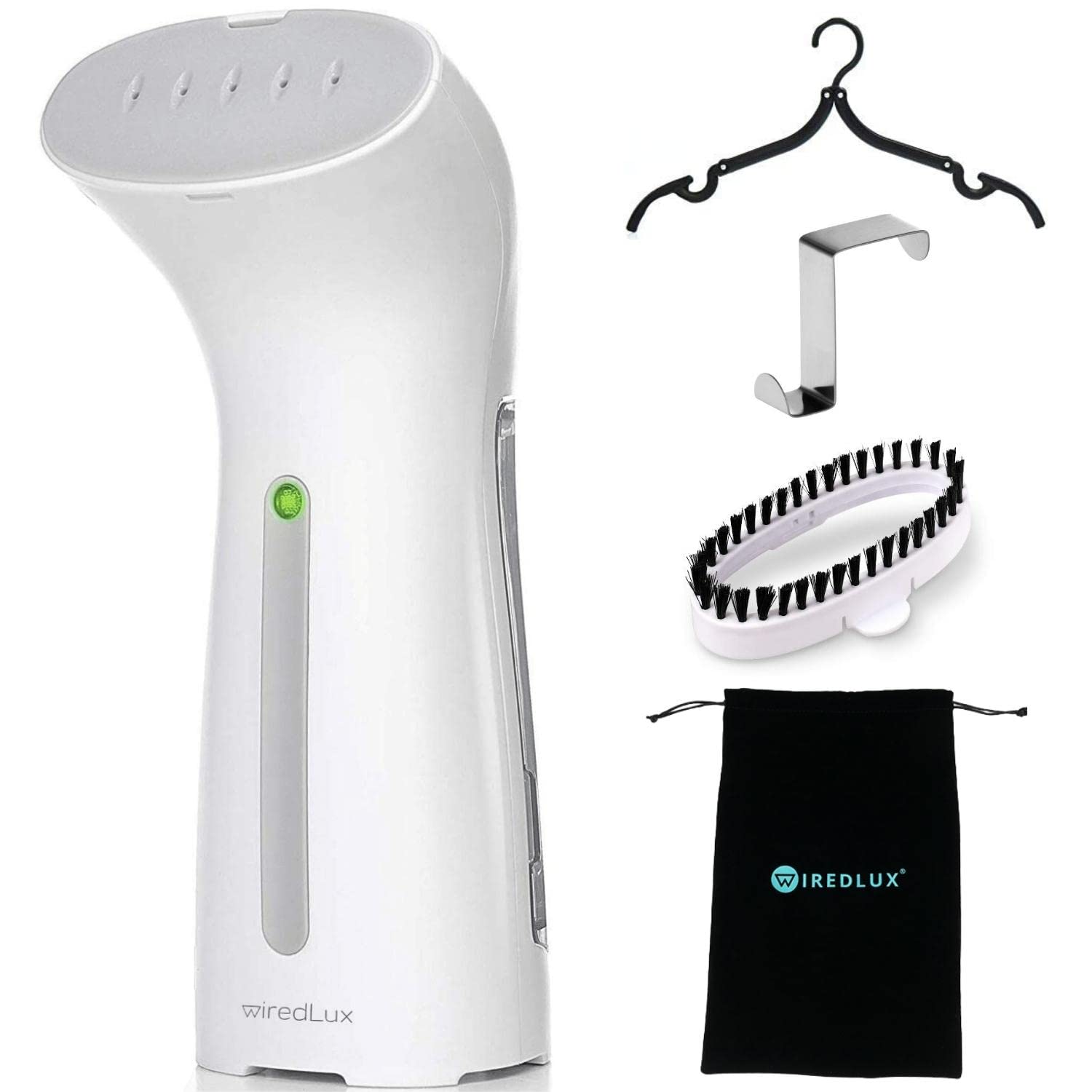 WiredLux Clothes Steamer, Clothes Steamer Handheld for Holidays & Home, Compact & Portable, 25s Heat-up & 100% Leakproof, Vertical Garment Steamer, Travel Accessories Included โ image 1