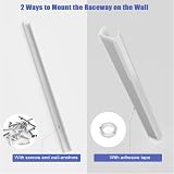 Anomat Cable Trunking White 6m Kit 15x40cm Self Adhesive Pipe Management view 5