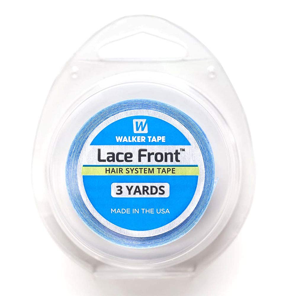 LEOO HAIR Lace Front Support Walker Double Sided Roll Tapes Stickers Adhesive for Men's Hair System Replacement Toupee Extension Wig Bundles Weave Closure Frontal (3 Yards & 1 Inch)