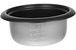 Rice Cooker Inner Pot 1.5L Non-Stick Replacement Small Rice Cookers Pot for Even Heat Distribution and Easy Cleaning Aluminum