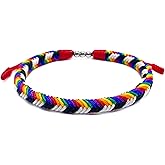 LAMIBEE Pride Infinity Love Wins, LGBTQAI+ Pride Love Wins Tibetan Wrist Wrap Bracelets, With LGBTQ Surfer String Rope Bracelet for Him and Her, Women Men, Support LGBTQ Community